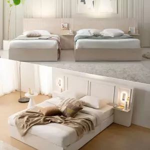 [가구야] 조명/수납침대 슈퍼싱글 퀸침대 베스트상품