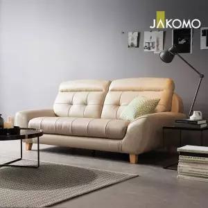 [자코모] 디얼스 3인 천연면피 소가죽소파