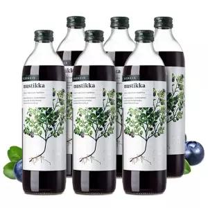 핀란디아 카스케인 유기농 블루베리 원액 주스 500ml 6병