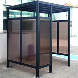 흡연부스 쓰레기분리수거장 흡연구역 캐노피 차양  초소 렉산 부스