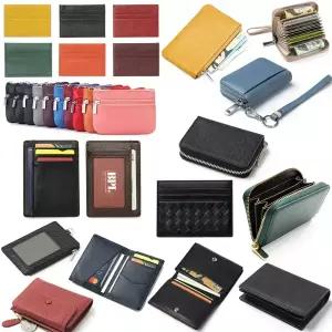 카드지갑 남성 여성 가죽 홀더 명함 동전지갑 파우치 지퍼포켓