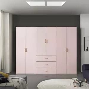 LPM 이음2400장롱세트DCD(옷장+3서랍+이불장)