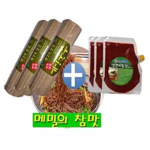 봉평원  메밀국수1kgx3개+비빔장500gx3팩(20인분) 