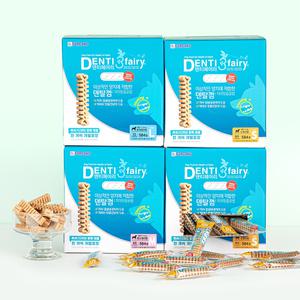 덴티페어리 디스펜서 대용량 584g 맞춤형 사이즈 4종 포켄스 강아지껌 치석제거 개껌 낱개포장