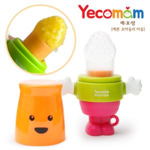 예꼬맘 프렌즈 트위스트 실리콘 과즙망+리필망 오렌지