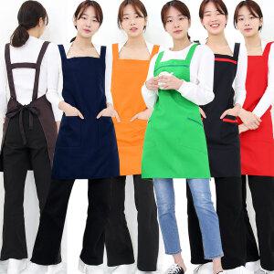 무지 멜빵 H형 앞치마 줄멜빵 예쁜 앞치마 업소용 바리스타 업소용 주방 카페 미용 단체 행사