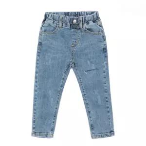 루알라키즈 아동용 10부 스크래치 크롭 청바지 7호-17호 3208