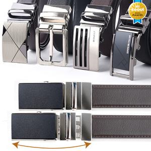 자동 간격조절 특허/늘어나는 라인핏 가죽 벨트 T-01 35mm 양면 가죽 원단/남자 정장 자동벨트