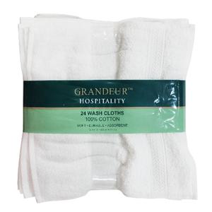 [CO(생활용품(위생용품))]GRANDEUR 업소용 핸드타월 24장(24 WASH CLOTHS / 33X33CM) 코스트코
