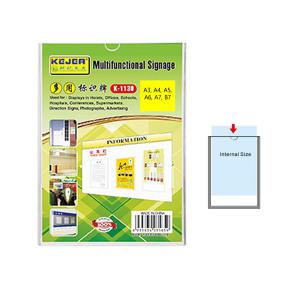 아크릴 POP 꽂이 부착형 세로 A4 쇼케이스 안내판