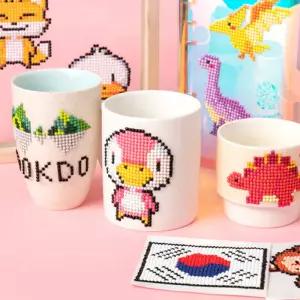 [문구티쳐] 민화 동물 보석 십자수 만들기 독도 공룡 동물 캐릭터 DIY 꾸미기 보석십자수