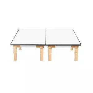 초등학생 좌식 책상 테이블 2조각 [중형 우레탄 사각 H290]