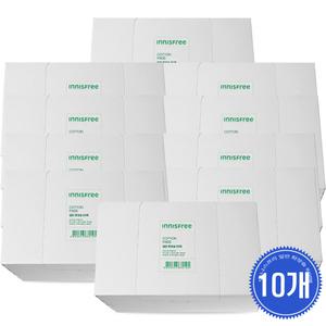 이니스프리 일반 코튼 화장솜 80매x10개