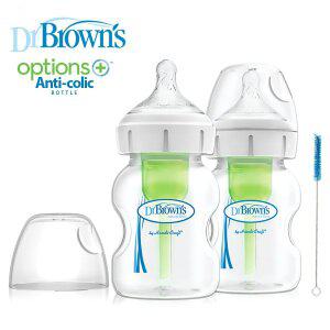 [닥터브라운] 와이드넥 옵션스플러스 PP 젖병 150ml 트윈팩