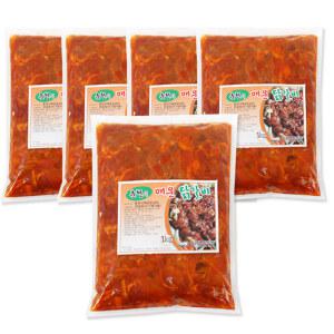 춘천 매운닭갈비 1kg 5개 / 춘천닭갈비