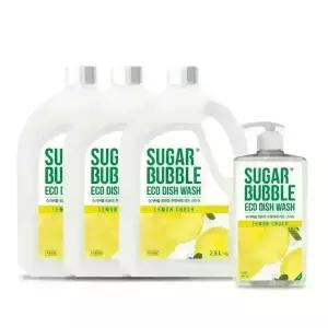 슈가버블 천연성분 주방세제 940ml + 리필 2.5L x 3통