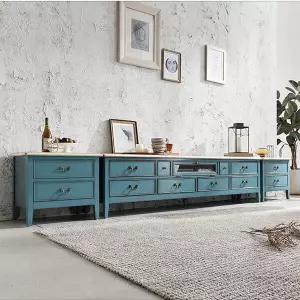 빈티지엔틱 디바 협탁거실장 2100 세트