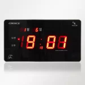 국산 LED 디지털 벽시계 KF34/무소음/오차없는 GPS 위성수신/날짜/달력/집들이결혼이사개업 부모님효도선물