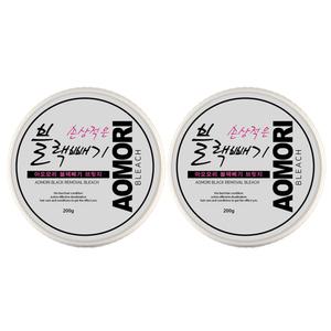 아오모리 손상적은 블랙빼기 브릿지 200g (총2개) 미용실 저자극 탈색제