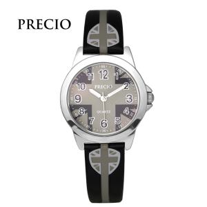 프레시오 학생시계 P802-B 가죽아날로그시계