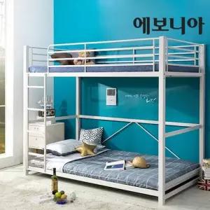 [에보니아] 토리노 슈퍼싱글 철재이층침대 매트제외