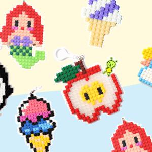 [문구티쳐] 민화샵 미니 디폼블럭 (소프트콘/아이스크림콘/사과/공주) 8mm 디폼블럭도안 블록조립 DIY