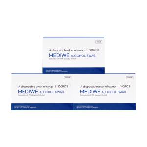 국산제조 알콜스왑 일회용 알콜솜 3박스 300매 모음전