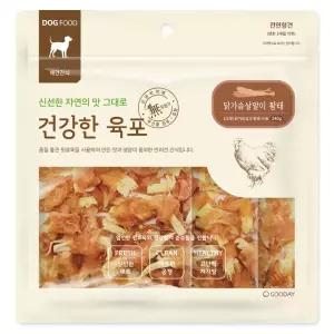 건강한육포 닭가슴살말이 황태 240g
