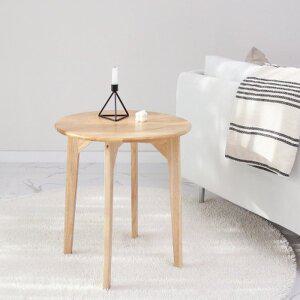 [핫트랙스]벤트리 원목 원형 사이드테이블 (L 사이즈)