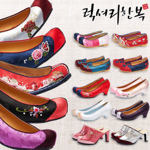 아동한복 꽃신/소품+악세사리/통굽/슬리퍼/성인꽃신