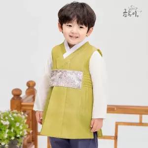 [보리보리/금동이한복]남겨자주름 아동한복 남아한복