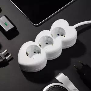 [아이정] 하트탭 디자인 인테리어 멀티탭 2구 3구 16A