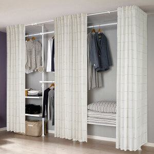 왕자 뉴드레스룸5P 행거 밀폐타공 이불선반형 938