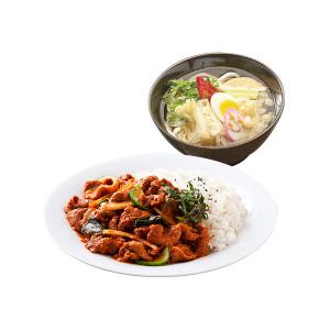 (토마토김밥) 제육덮밥+사누끼우동
