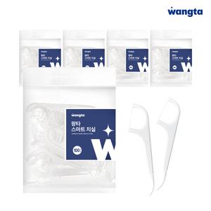 왕타 스마트 치실 [100개입 x 5팩, 총 500개]