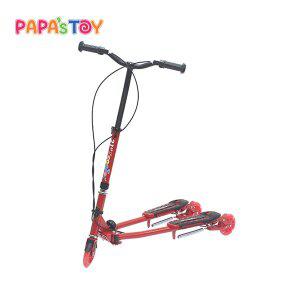 [파파스토이]21ST 트라이더 어린이 세발 킥보드 스쿠터 레드