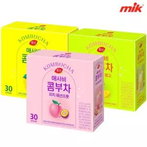 동서 애사비 콤부차 3종 30T X 2개 [레몬라임/피치패션프룻/파인애플망고]