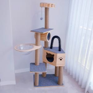 가르르 캣타워 고양이 원목 우주선 160cm