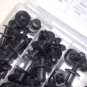 차량용 플라스틱 패스너 (6종 100P 세트) H-079 리벳 휀다 고정 클립 트렁크핀 범퍼고정