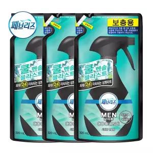페브리즈 포맨 시원한멘솔향 리필 320mlx3개