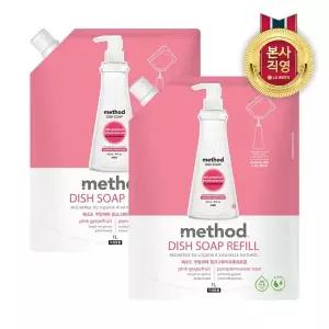 메소드 주방세제 핑크그레이프 리필 1L x 2개