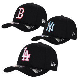 뉴에라 LA다저스 뉴욕양키스 보스턴 레드삭스 네온 팝 아웃라인 950 스트레치 스냅 볼캡 3종