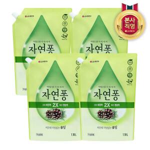 자연퐁 주방세제 솔잎 1.18L x 4개