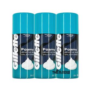 질레트 포오미 센서티브스킨 쉐이빙폼175g 3개