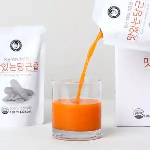 [김재식헬스푸드] 맛있는 당근즙 100ml 30팩 x 1박스