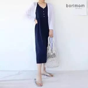 [보리보리/보리맘]네온 단추 수유복 나시 수유 원피스  임부복 홈웨어 잠옷 TA379