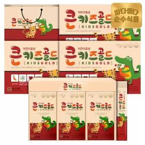 [전용쇼핑백] 순수식품 6년근 큰키즈 골드 어린이 홍삼 4박스(120포) / 진액 스틱 면역력