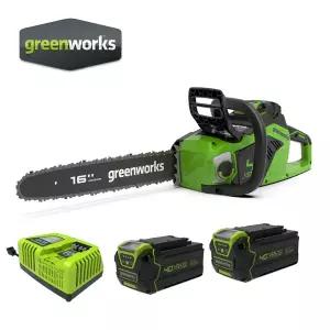 그린웍스 G-MAX 40V 16인치 다이렉트톱/충전체인톱(5Ah배터리2+충전기1)