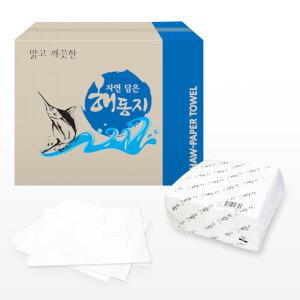자연담은 해동지 92매 6입 키친타올 주방타올 일식 횟집 냅킨 천연펄프 무형광
