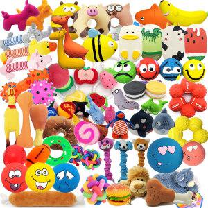 강아지 장난감 삑삑이 인형 로프 터그놀이 노즈워크 라텍스 TPR 실타래